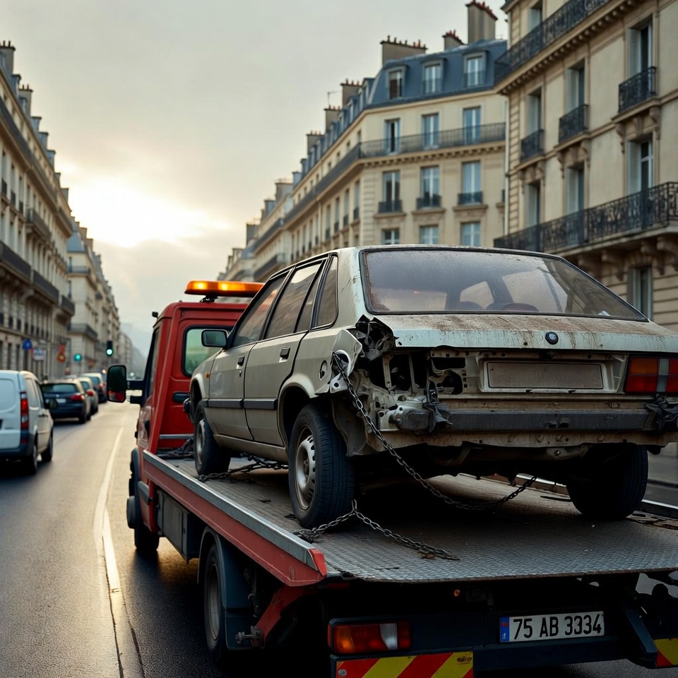 épaviste agréé Paris intervention